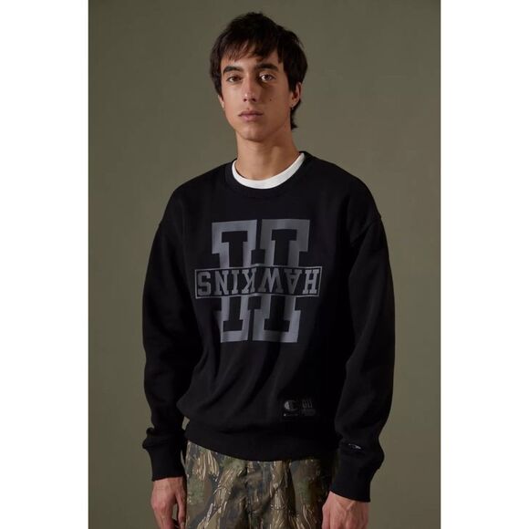 Urban Outfitters Champion X Stranger Things Crew Neck Pullover Sweatshirt Medium - Picture 2 of 5